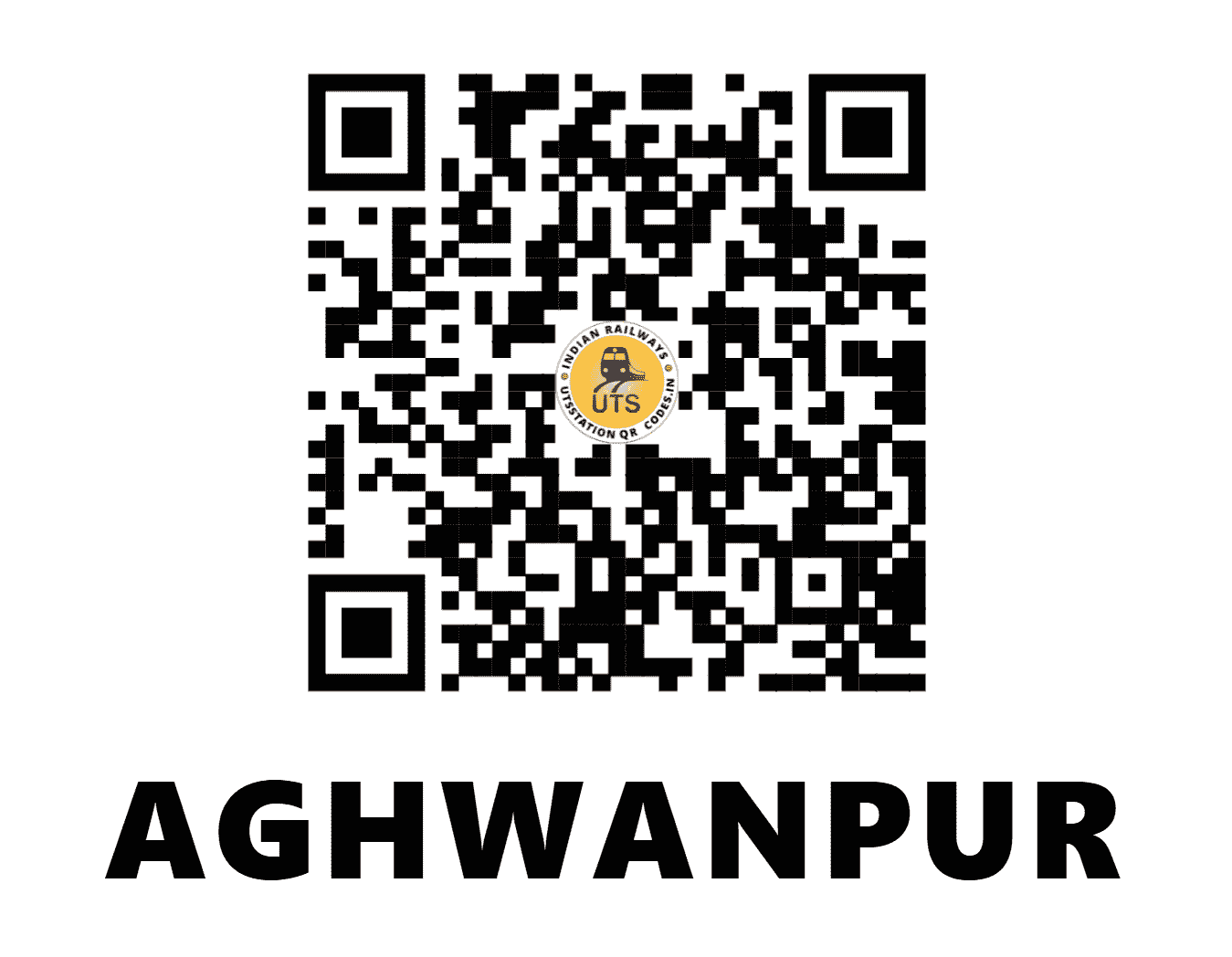 UTS QR Code for AGHWANPUR - AWP - NR (UTTAR PRADESH)